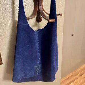 Haute Hippie 100% Leather Blue Suede Bag